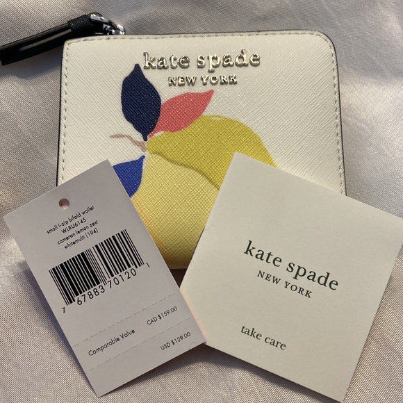 kate spade Cameron Lemon Zest Small Zip Bifold Wallet - Picture 5 of 10